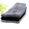 Colored breathable antibacterial deodorized keep warm socks for leisure, mid-length
