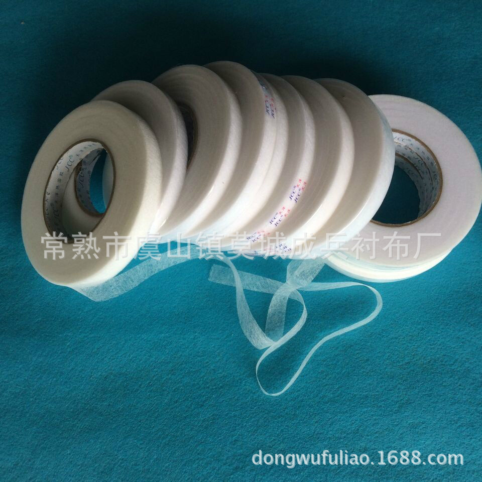 厂家直销圆形DIY手工布用双面布贴 双面粘合 布料粘合胶衬布贴