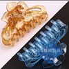 Big hairgrip solar-powered, hair accessory, crab pin, 9cm, Korean style, flowered, wholesale