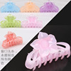 Big hairgrip solar-powered, hair accessory, crab pin, 9cm, Korean style, flowered, wholesale