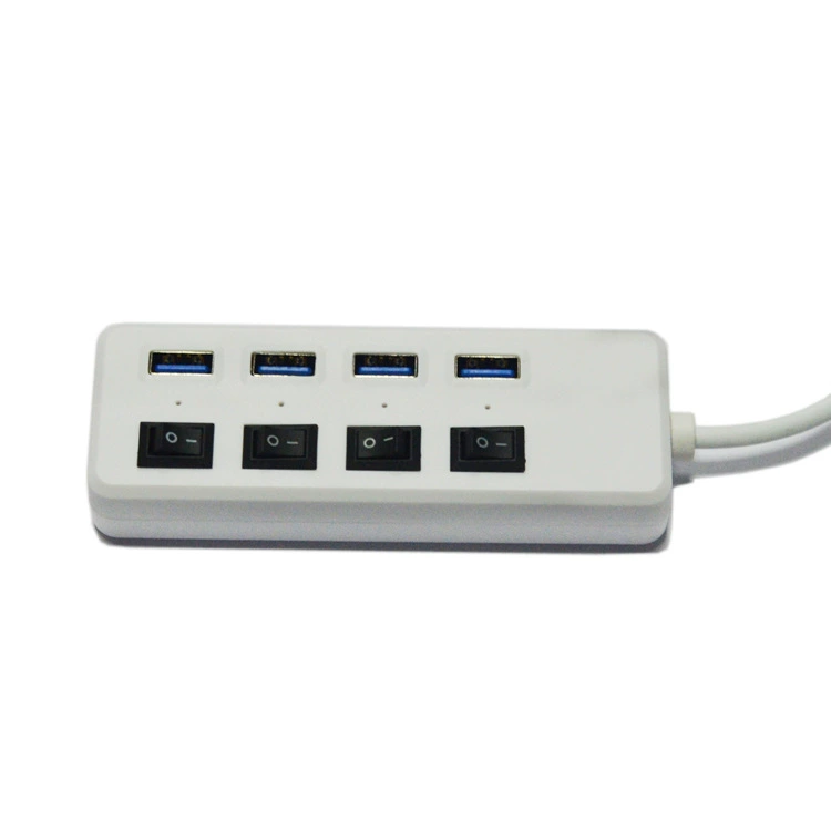 Производитель напрямую продает USB3.0-хаб хаб один задержка четыре больше удлинительный док-станция 4 порт независимый переключатель кнопка разделение устройство