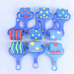 Children's Sponge Roller Brush Paint Dabbing Tools for Kindergarten and Preschool Art Class Materials