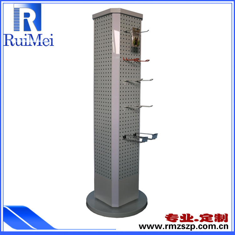 洞洞板架孔板架落地可移动四面网片饰品架 网片手机配件展示架