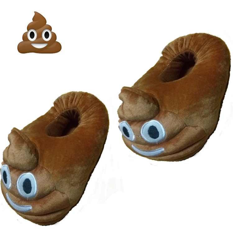Новые какашки все включено обувь QQ выражение хлопковые тапочки смайлик какашка супер мягкие смайлики все включено домашние тапочки оптом