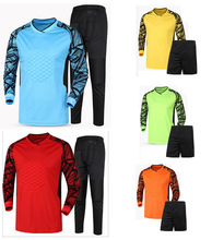 新款足球守门服 成人青年足球专业门将服套装 加厚海绵保护缓冲