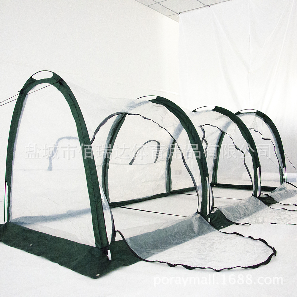 Venta caliente plegable portátil hogar Túnel de efecto invernadero móvil mini invernadero de plástico 3 M invernadero transpirable