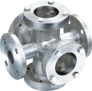 厂家供应法兰直通视镜 304不锈钢十字型四通管道视镜可视窗