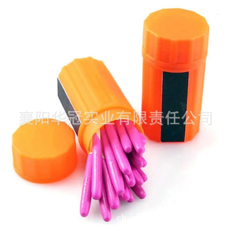 Портативные ветрозащитные и водонепроницаемые спички для кемпинга и чрезвычайных ситуаций, 20 штук в тубусе, для экстренных случаев