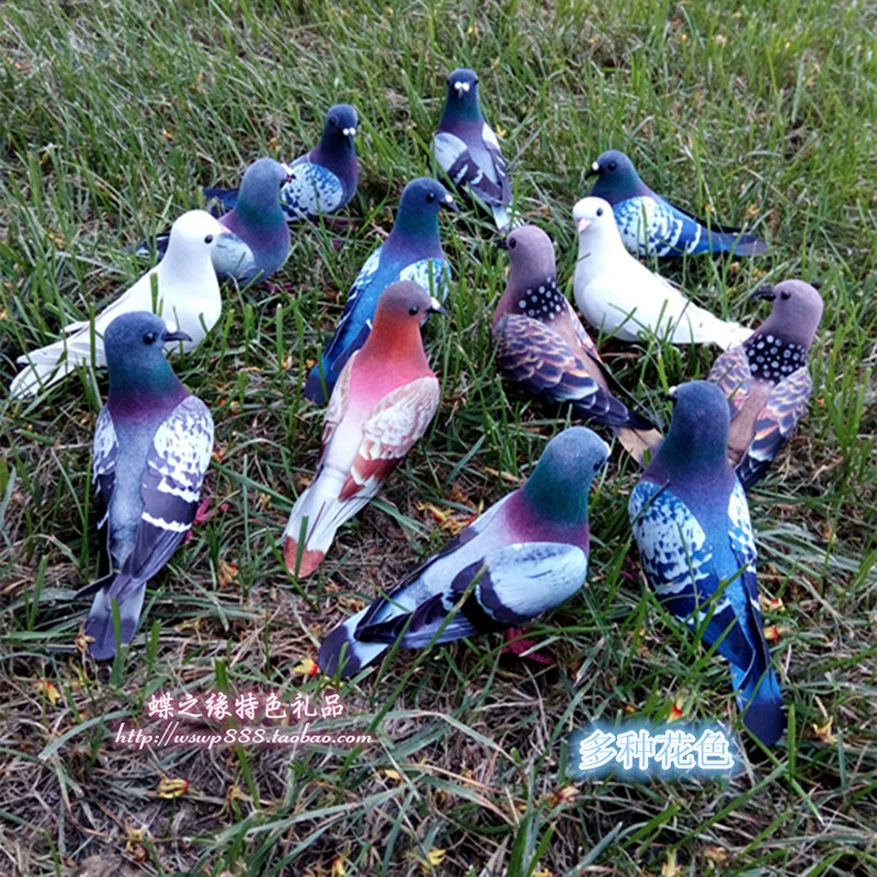 Симуляционная маленькая голубка серый голубь pigeon pigeon pigeon квадратный голубь турт dove реквизит фотография садовые аксессуары голубь птичья модель