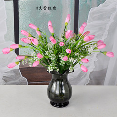 仿真把束園林綠化攝影室內裝飾售樓處插地話小鬱金香花小玉蘭把花