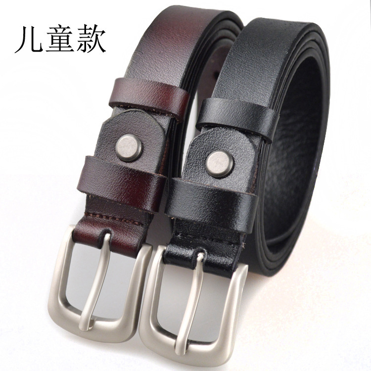 Children's Clothing Belt Women's Genuine Leather Fashion Korean Style Casual Pin Buckle Belt Women's Thin Decorative Simple Versatile Jeans Belt