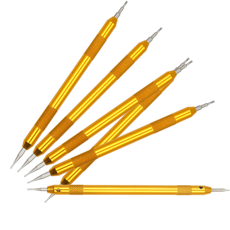 铝双头生耳叉 手表常备工具拆装蝴蝶扣表带 耐用 修表常备工具