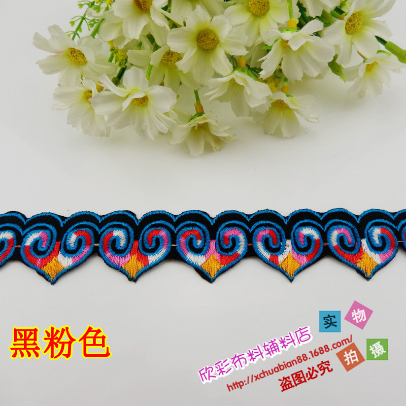 厂家直销DIY材料衣服装饰补丁花民族刺绣布贴花熨烫花 2812#烫花