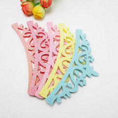 韓版兒童飾品閃亮金粉皇冠兒童髮飾配件多色批發採購