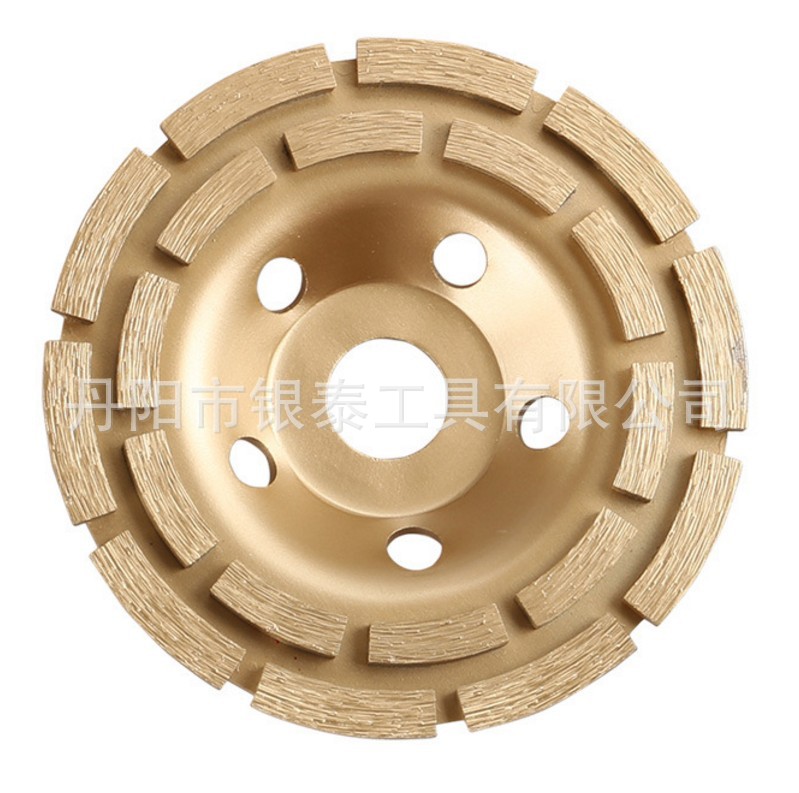 金刚石碗磨片115mm双排混凝土磨轮磨盘角磨机锯片石材石材专用