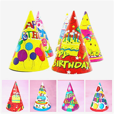 Factory direct holiday party dress up atmosphere supplies creative children's party birthday printing with fur paper hat