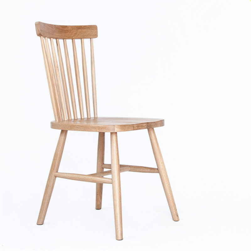 Pure solid wood dining chair white oak computer chair modern simple fashion Windsor chair manufacturers wholesale environmental protection table and chair combination