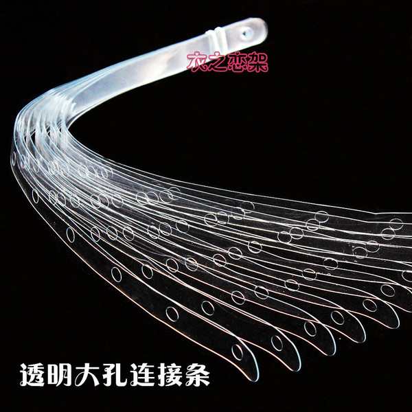 Transparent white black plastic hanger