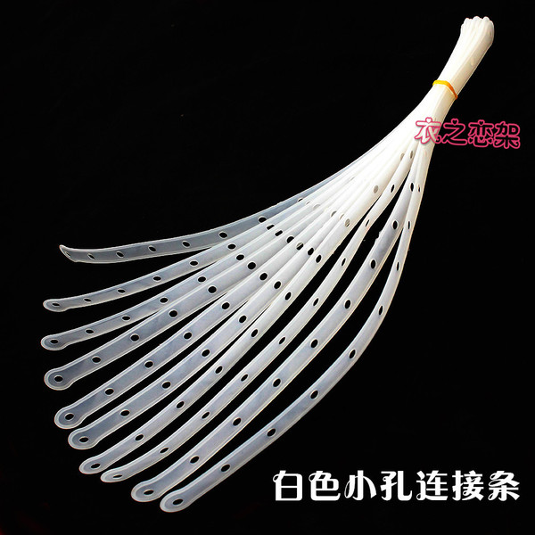 Transparent white black plastic hanger