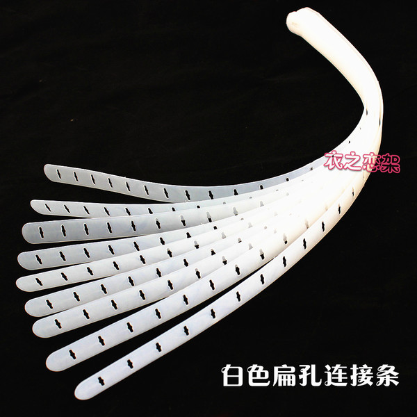 Transparent white black plastic hanger