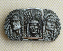 现货批发 印第安人打火机皮带扣 欧美时尚腰带扣 一件代发