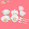 Children's spoon for new born, tableware, set with glass