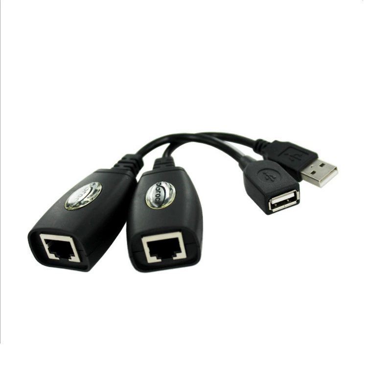 USB к удлинительной линии RJ45 усилитель сигнала USB соединение (интерфейс RJ45) может достигать 50 метров