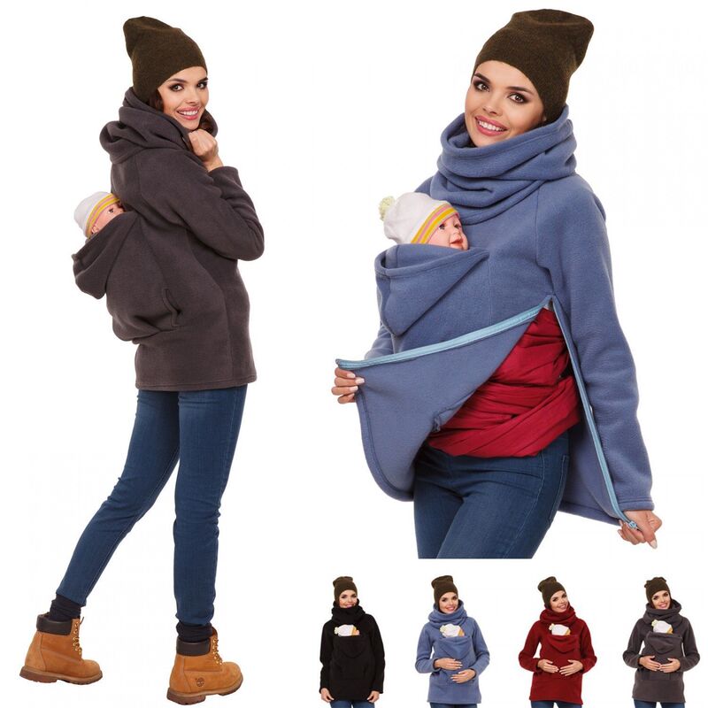 2026 Aliexpress Amazon Women's Autumn and Winter Multifunctional Kangaroo Sweatshirt Outerwear Set with Parenting Pocket, Casual and Versatile 2026 Aliexpress Amazon Women's Autumn and Winter Multifunctional Kangaroo Sweatshirt Outerwear Set with Parenting Pocket, Casual and Versatile