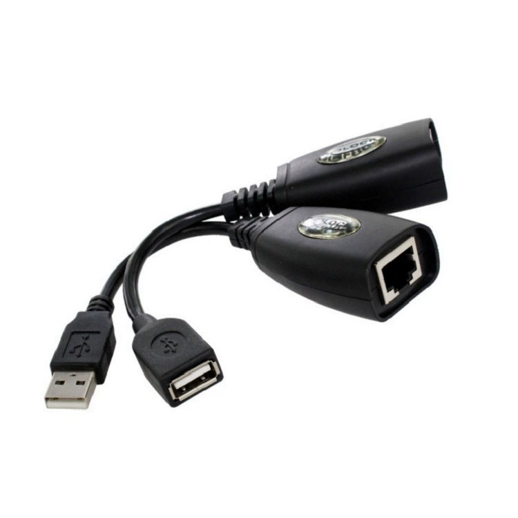 USB к удлинительной линии RJ45 усилитель сигнала USB соединение (интерфейс RJ45) может достигать 50 метров