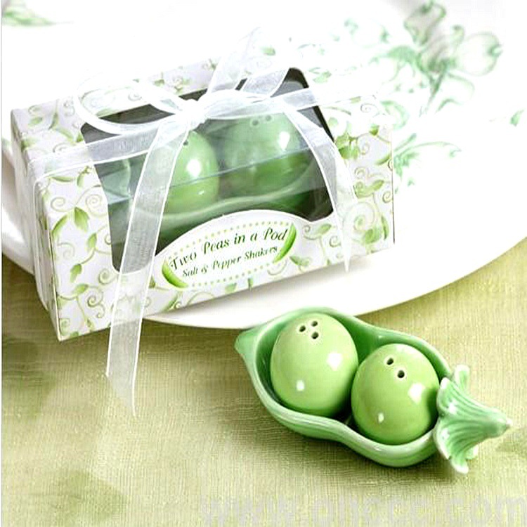 완두콩 조미료 병 쌍