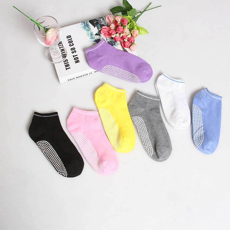 Spot yoga socks dispensing candy color sports non-slip socks floor boat Socks early education trampoline socks wholesale