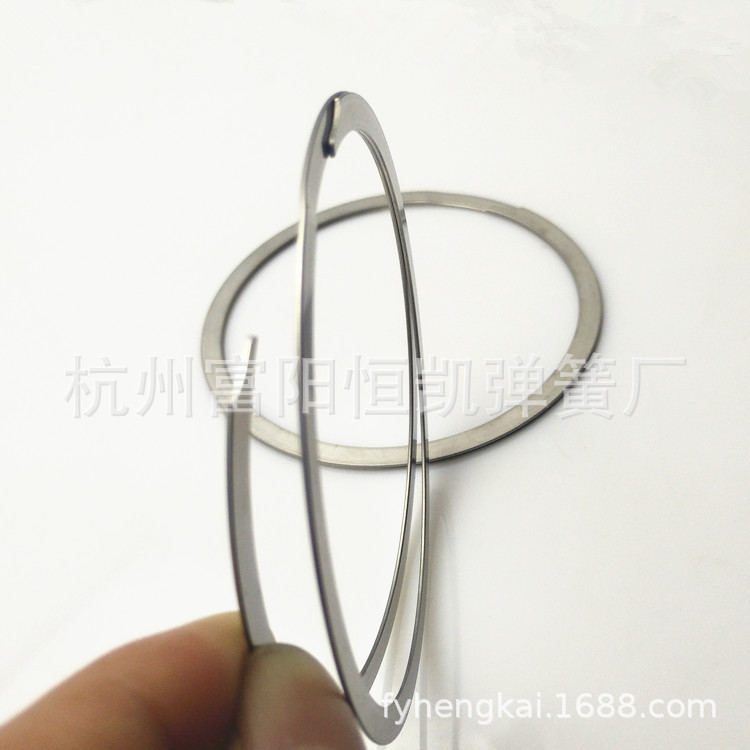螺旋弹性挡圈 厂家浙江双层无耳挡圈 c型卡簧 孔卡 扁钢丝挡圈