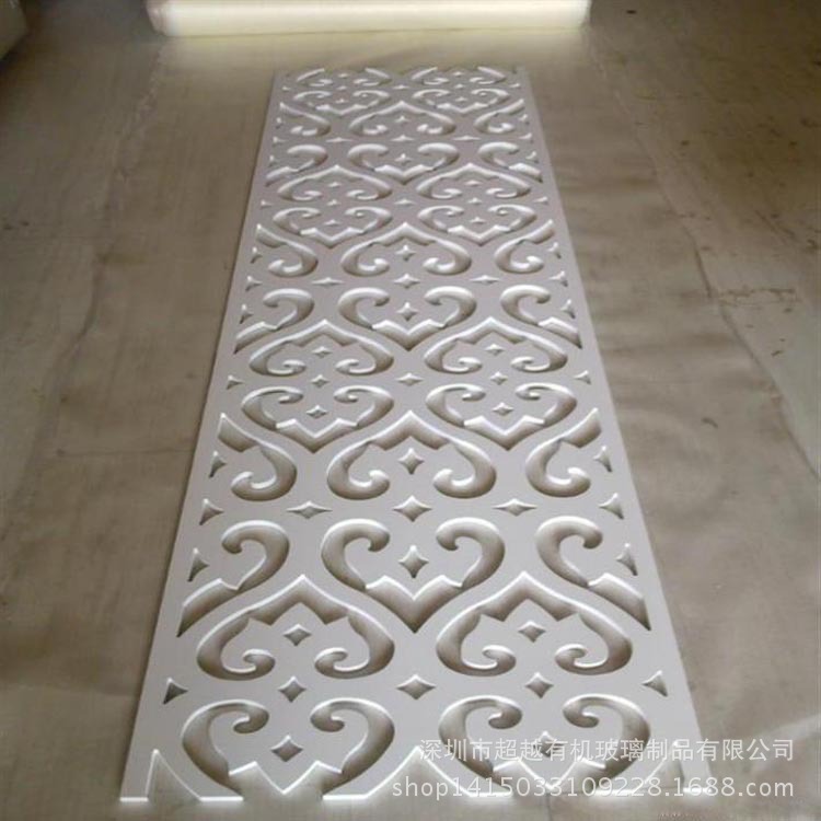 专业激光切割亚克力板任意形状图案木板镂空雕花热弯 CNC雕刻加工