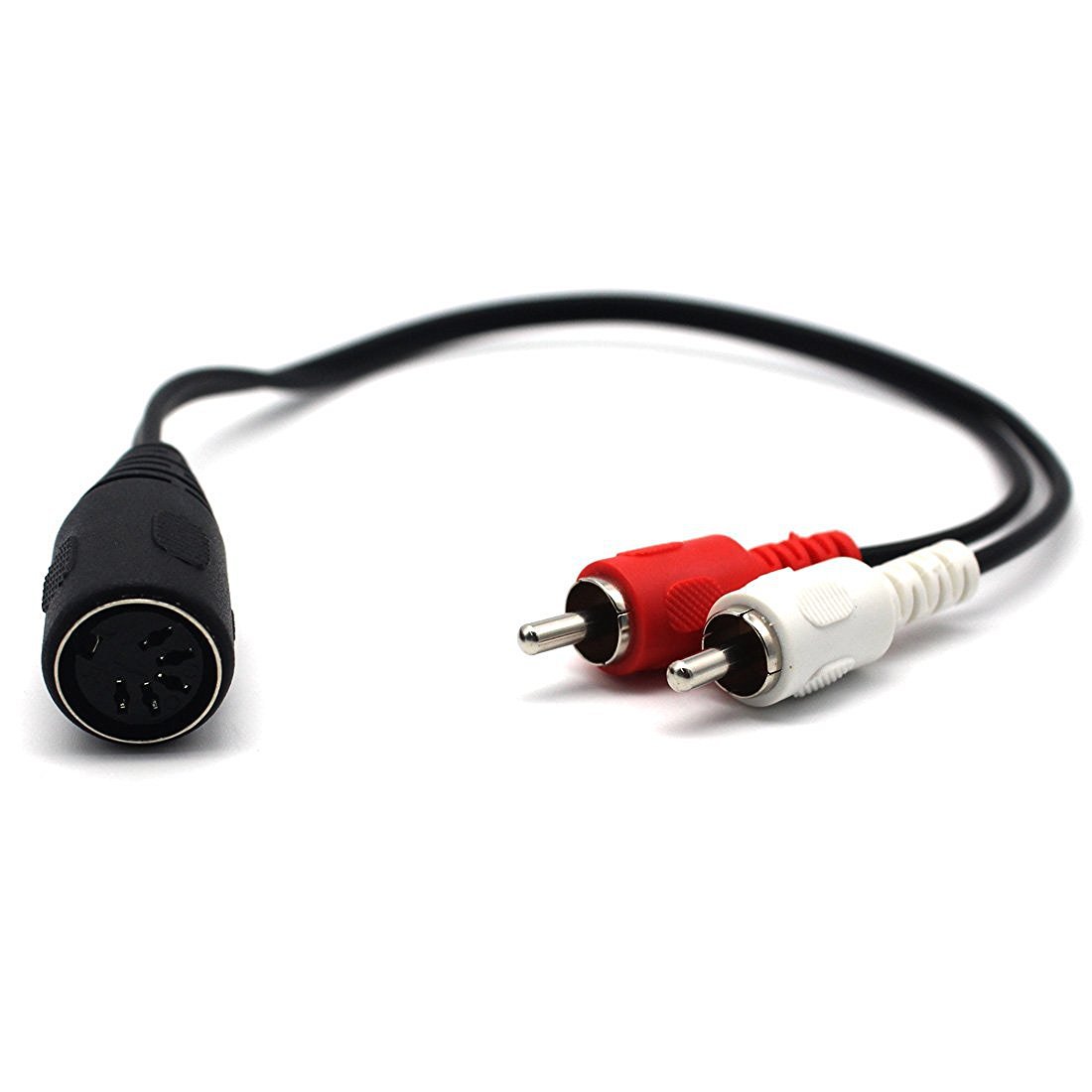 5-pin DIN female to 2RCA Lotus vintage audio equipment adapter cable 5 Pin Din Female audio cable 3