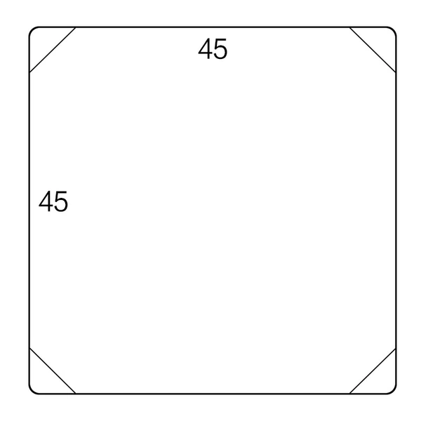 45×45 двустороннее зеркало