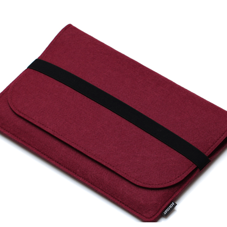 재고 공급 패션 간단한 펠트 컴퓨터 가방 한국 스타일 라이트 럭셔리 펠트 보호 케이스 도매 인쇄 가능한 로고