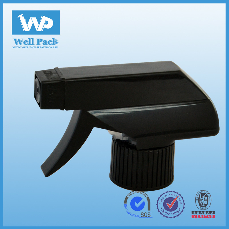 厂家直销28牙口手扣式喷枪 清洁剂喷雾头 pp料全新方枪环保香水瓶