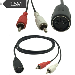 5 -Core Din Mother до 2RCA Lotus Old -Style Audio Equipment Ротари