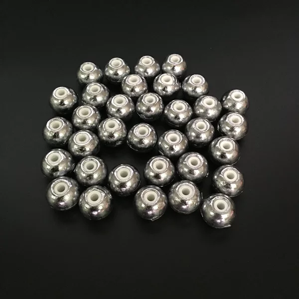 Lead Pendant Porcelain Beads Heart Pendant Pendant Throwing Rod Sinking Bottom Hollow Pendant Silver Carp and Bighead Carp Magnetic Heart Pendant Fishing Gear Fishing Supplies Lead Leather
