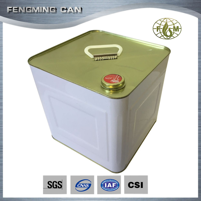 10升方形化工油漆桶 稀释剂溶剂桶 金属马口铁铁桶批发