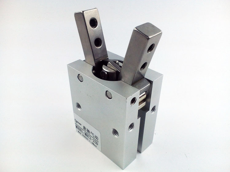 手指气缸MHC2-10D  16D 20D 25D夹具气爪气缸MHC2-20D口罩机气缸