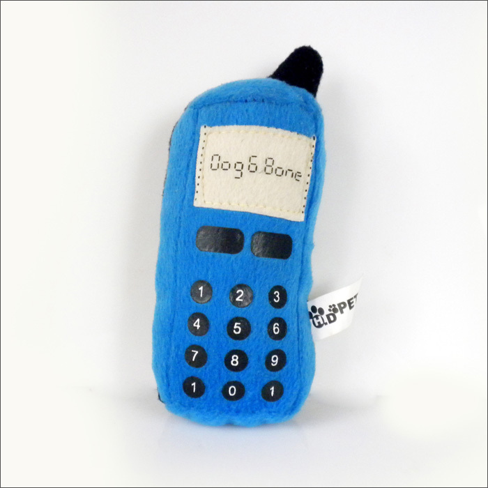Teléfono móvil azul súper suave, juguetes vocales para perros, juguetes interactivos de entrenamiento, juguetes para morder y morder, juguetes divertidos para gatos