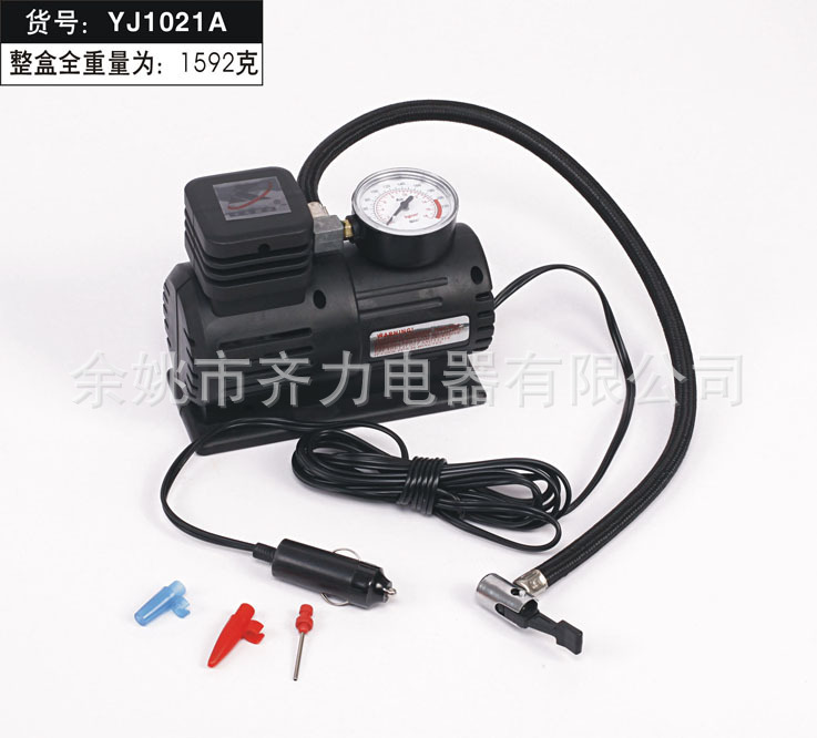 12V汽车充气泵礼品款迷你汽车充气泵300psi车载打气泵