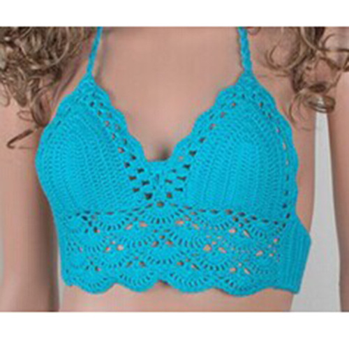 Sexy bikini women's beach hollow underwear cross-border foreign trade halter top summer European and American split swimsuit wholesale