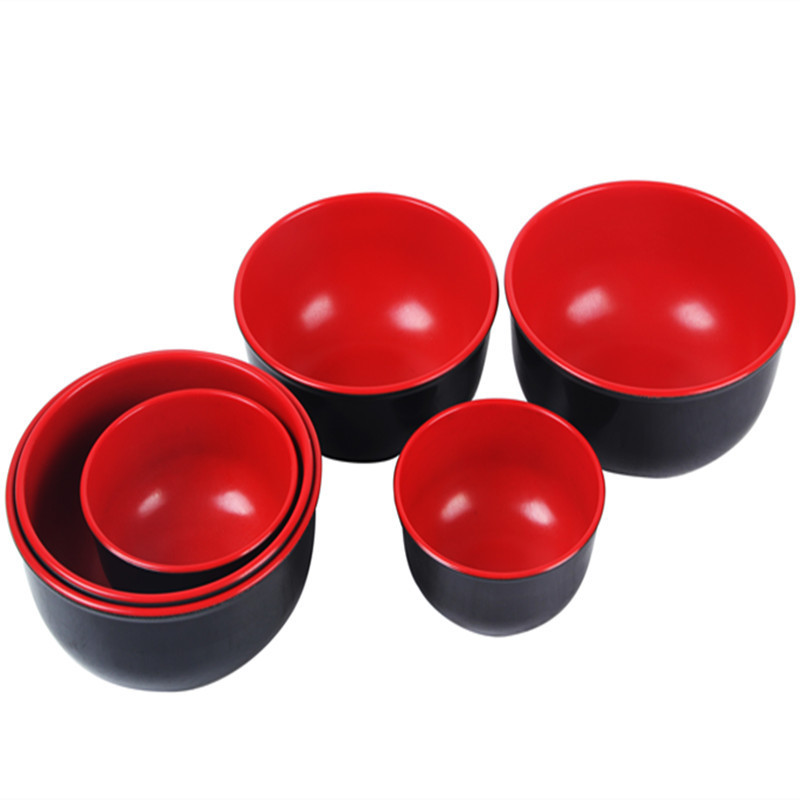 Melamine Bowl, Imitation Porcelain Rice Bowl, Soup Noodle Bowl, Yiwu Aohan Factory Direct Supply, Melamine Plastic Two-Color Tableware for Commercial Use Melamine Bowl, Imitation Porcelain Rice Bowl, Soup Noodle Bowl, Yiwu Aohan Factory Direct Supply, Melamine Plastic Two-Color Tableware for Commercial Use