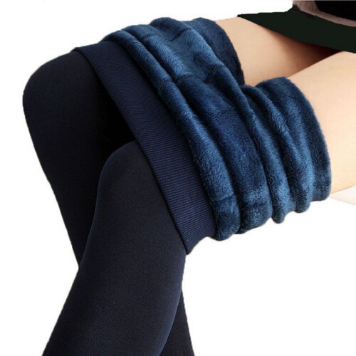Autumn and winter velvet one-piece pants in winter, thick leggings, high waist, no seam, no inverted velvet, women's warm boots