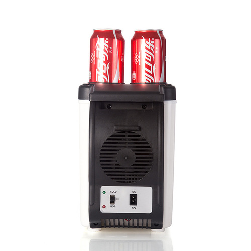 Portable car heating and cooling box, car mini refrigerator, in-car appliances, 12V small 6L refrigerator, car refrigerator