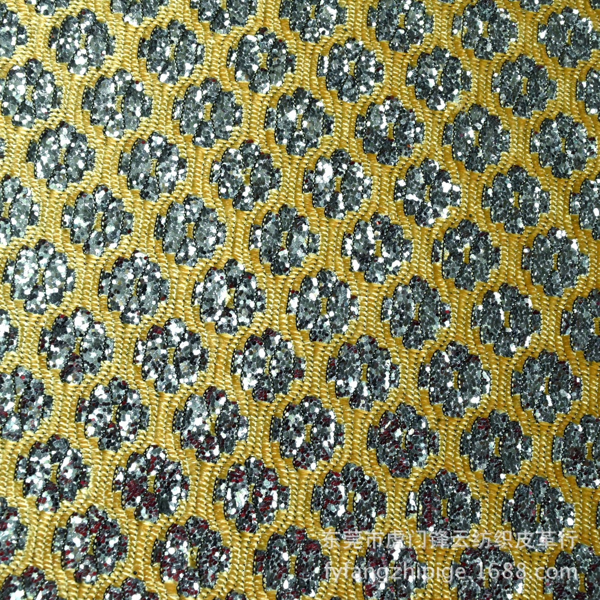 格丽特蕾丝网布格利特特殊鞋材面料 闪光金葱PU皮革格力特批发