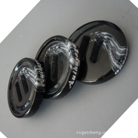 树脂穿织带边刻字纽扣 长孔穿绳子纽扣 树脂辅料