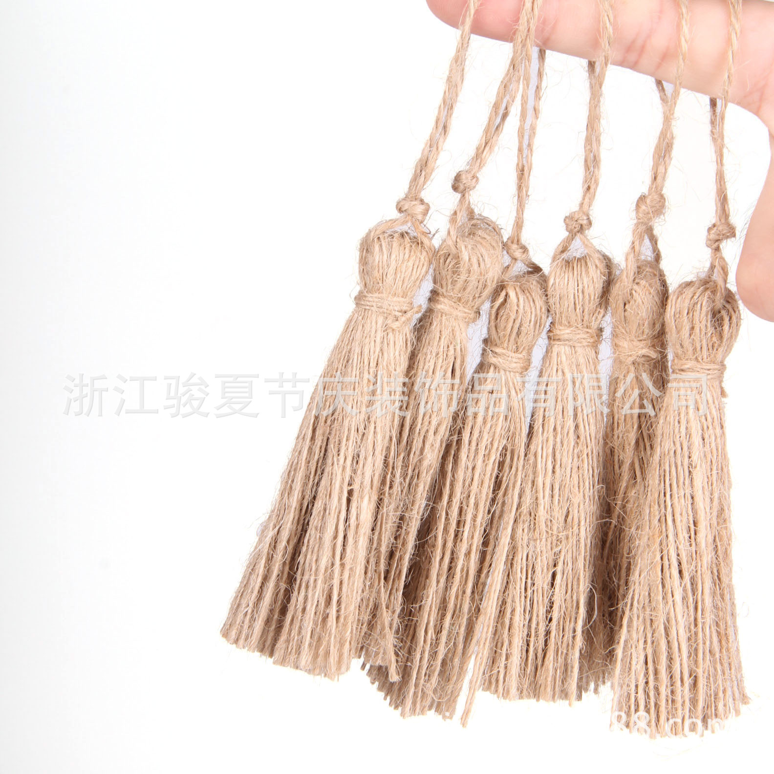 爆款 黄麻线编织流苏 吊须穗子 麻线手工DIY制作挂件批发